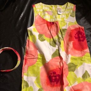 Girls Gymboree Dress w/ Headband / 7
